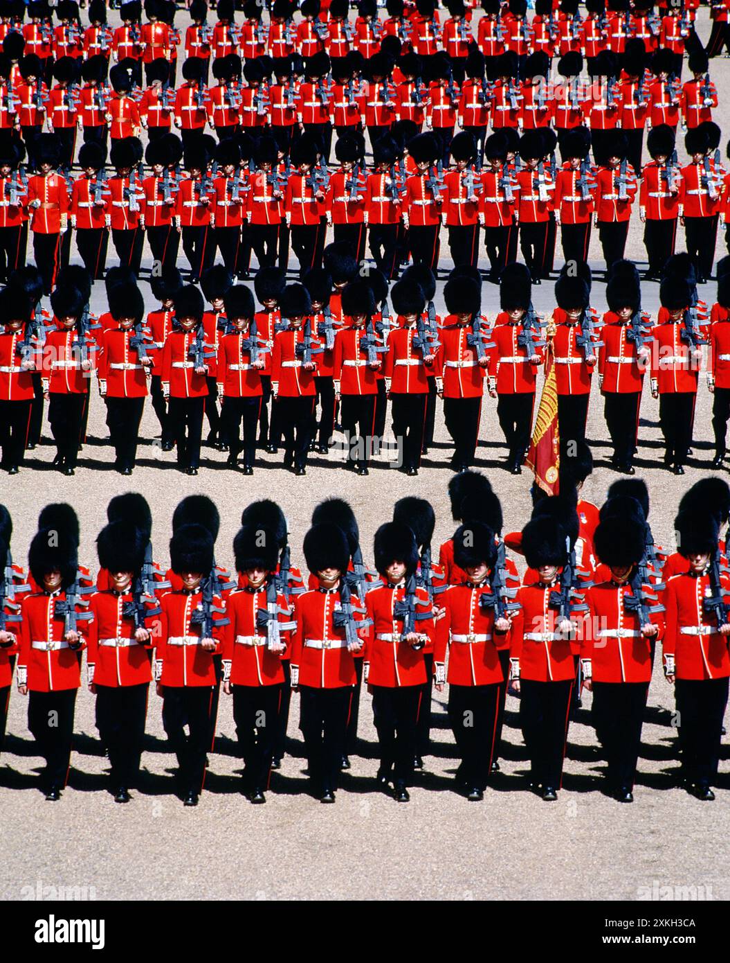 Regno Unito. Inghilterra. Londra. Trooping the Colour. Guardie. Foto Stock