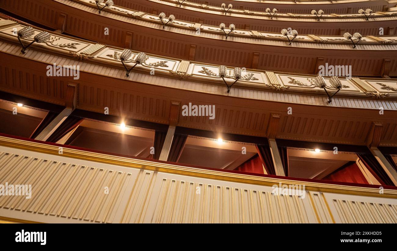 Interno dell'Auditorium dell'Opera di Vienna Foto Stock