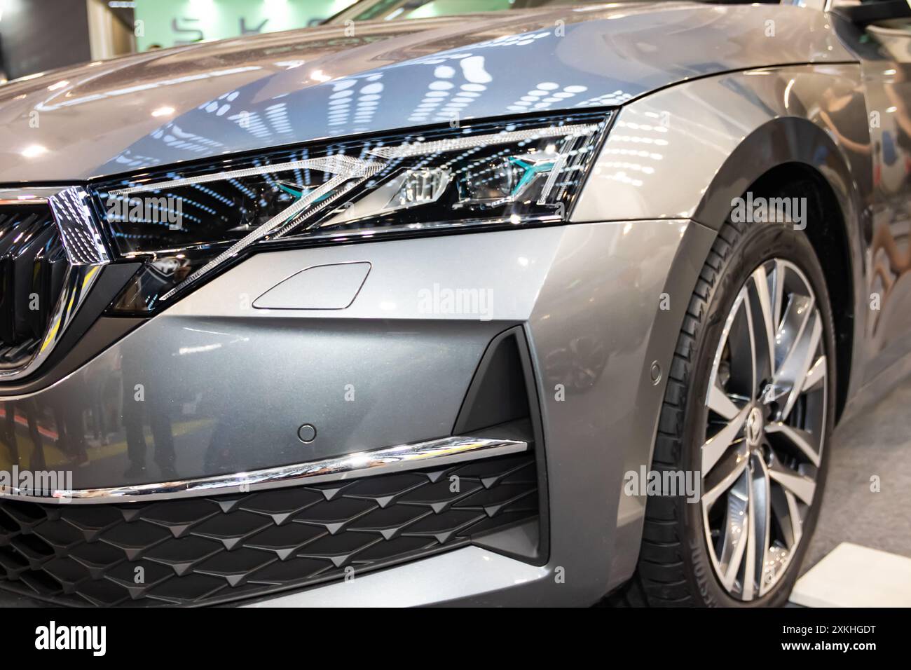 L'Octavia Combi by Skoda è una station wagon spaziosa e versatile, che offre praticità, comfort e caratteristiche moderne, ideale per le famiglie Foto Stock