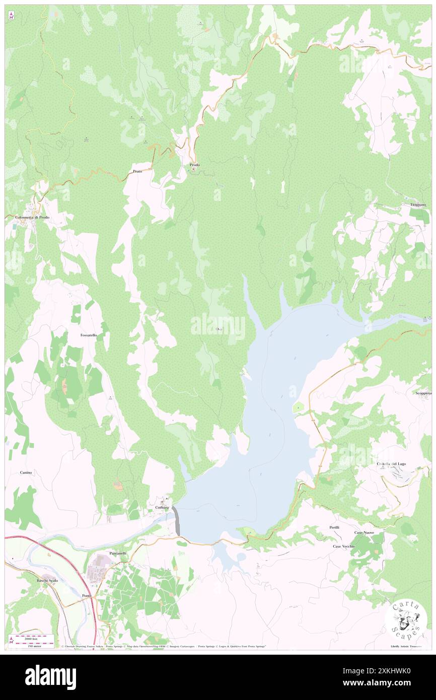 Osa, Provincia di Terni, IT, Italia, Umbria, N 42 44' 8'', N 12 14' 25'', MAP, Cartascapes Map pubblicata nel 2024. Esplora Cartascapes, una mappa che rivela i diversi paesaggi, culture ed ecosistemi della Terra. Viaggia attraverso il tempo e lo spazio, scoprendo l'interconnessione del passato, del presente e del futuro del nostro pianeta. Foto Stock