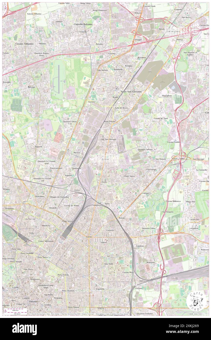 Parrocchia, S.. Michele Arcangelo in Precotto, Città metropolitana di Milano, IT, Italia, Lombardia, N 45 30' 45'', N 9 13' 30'', mappa, Cartascapes Mappa pubblicata nel 2024. Esplora Cartascapes, una mappa che rivela i diversi paesaggi, culture ed ecosistemi della Terra. Viaggia attraverso il tempo e lo spazio, scoprendo l'interconnessione del passato, del presente e del futuro del nostro pianeta. Foto Stock