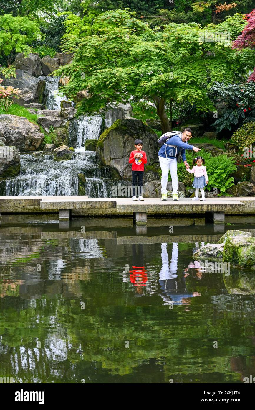 Kyoto Garden, Holland Park, Kensington, Londra, Inghilterra, U. K Foto Stock