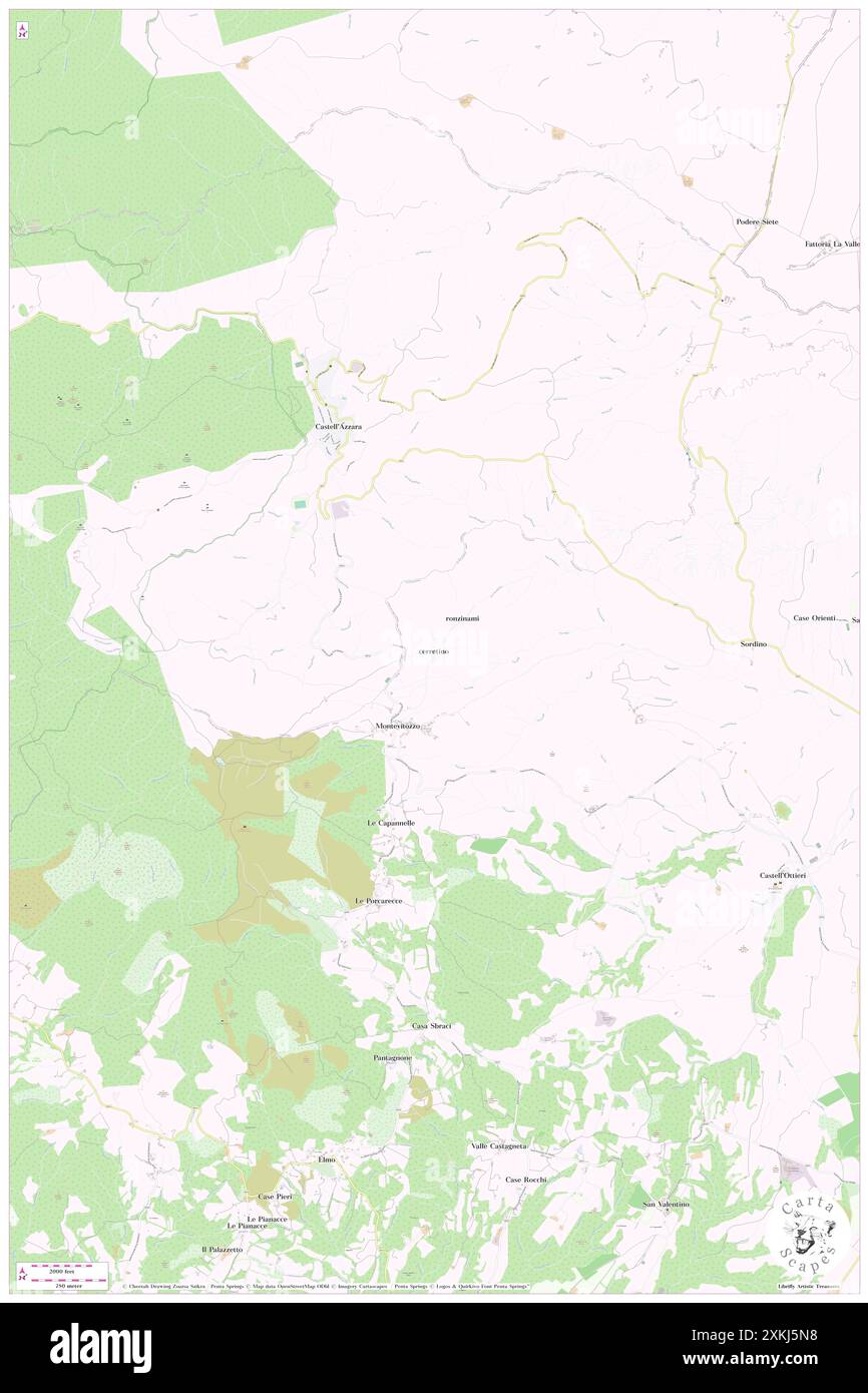 Cerretino, Provincia di Grosseto, IT, Italia, Toscana, N 42 45' 7'', N 11 42' 38'', MAP, Cartascapes Map pubblicata nel 2024. Esplora Cartascapes, una mappa che rivela i diversi paesaggi, culture ed ecosistemi della Terra. Viaggia attraverso il tempo e lo spazio, scoprendo l'interconnessione del passato, del presente e del futuro del nostro pianeta. Foto Stock