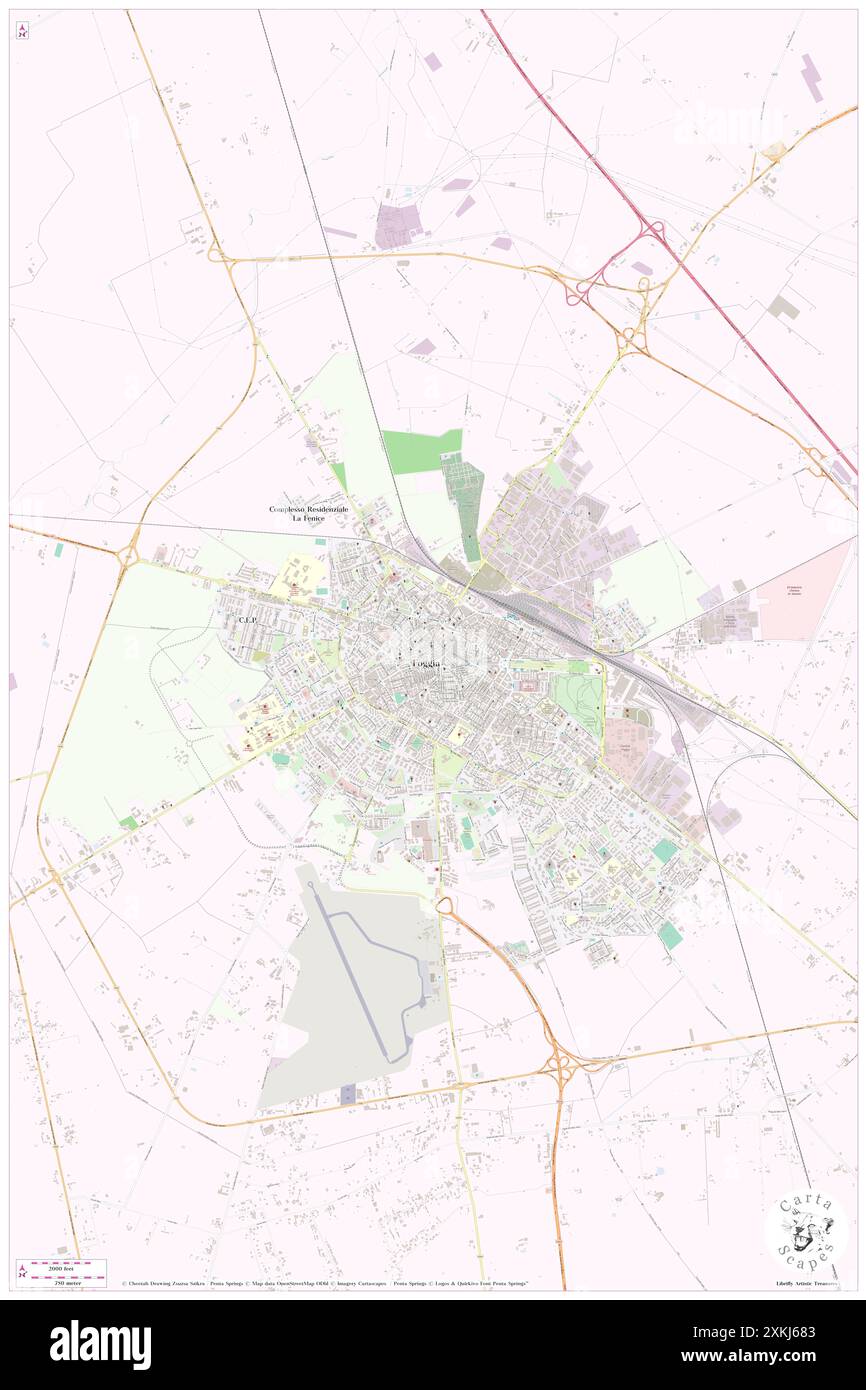 Palazzo Saggese, Provincia di Foggia, IT, Italia, Puglia, N 41 27' 47'', N 15 32' 38'', MAP, Cartascapes Map pubblicata nel 2024. Esplora Cartascapes, una mappa che rivela i diversi paesaggi, culture ed ecosistemi della Terra. Viaggia attraverso il tempo e lo spazio, scoprendo l'interconnessione del passato, del presente e del futuro del nostro pianeta. Foto Stock