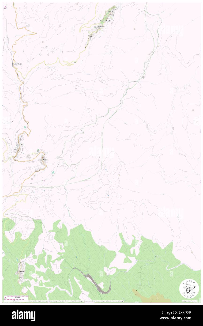 Funtana S'Orroele, IT, Italia, Sardegna, N 39 57' 34'', N 9 13' 35'', mappa, Cartascapes Mappa pubblicata nel 2024. Esplora Cartascapes, una mappa che rivela i diversi paesaggi, culture ed ecosistemi della Terra. Viaggia attraverso il tempo e lo spazio, scoprendo l'interconnessione del passato, del presente e del futuro del nostro pianeta. Foto Stock