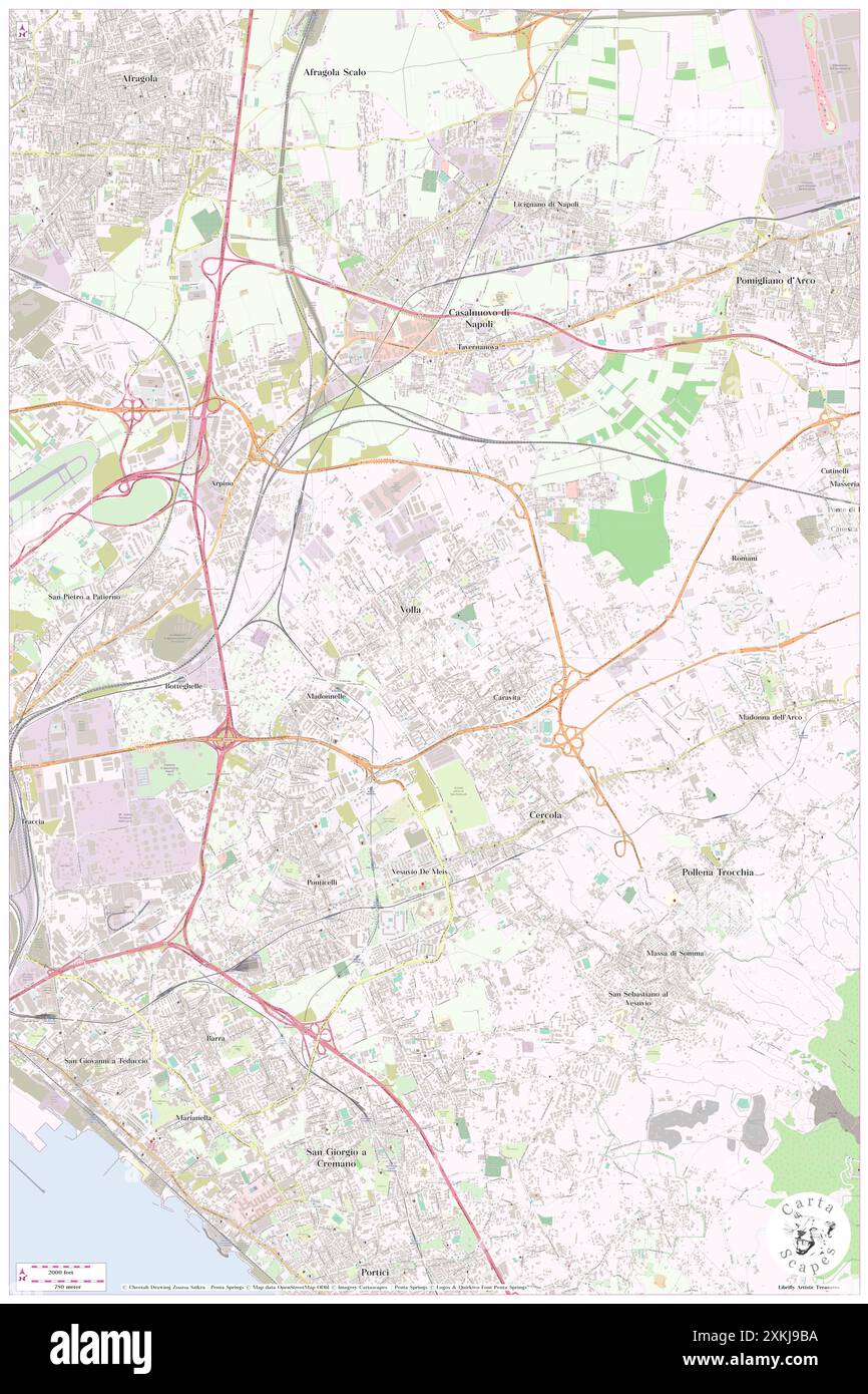 LEONESSA HOTEL, Napoli, IT, Italia, Campania, N 40 52' 28'', N 14 20' 44'', MAP, Cartascapes Map pubblicata nel 2024. Esplora Cartascapes, una mappa che rivela i diversi paesaggi, culture ed ecosistemi della Terra. Viaggia attraverso il tempo e lo spazio, scoprendo l'interconnessione del passato, del presente e del futuro del nostro pianeta. Foto Stock