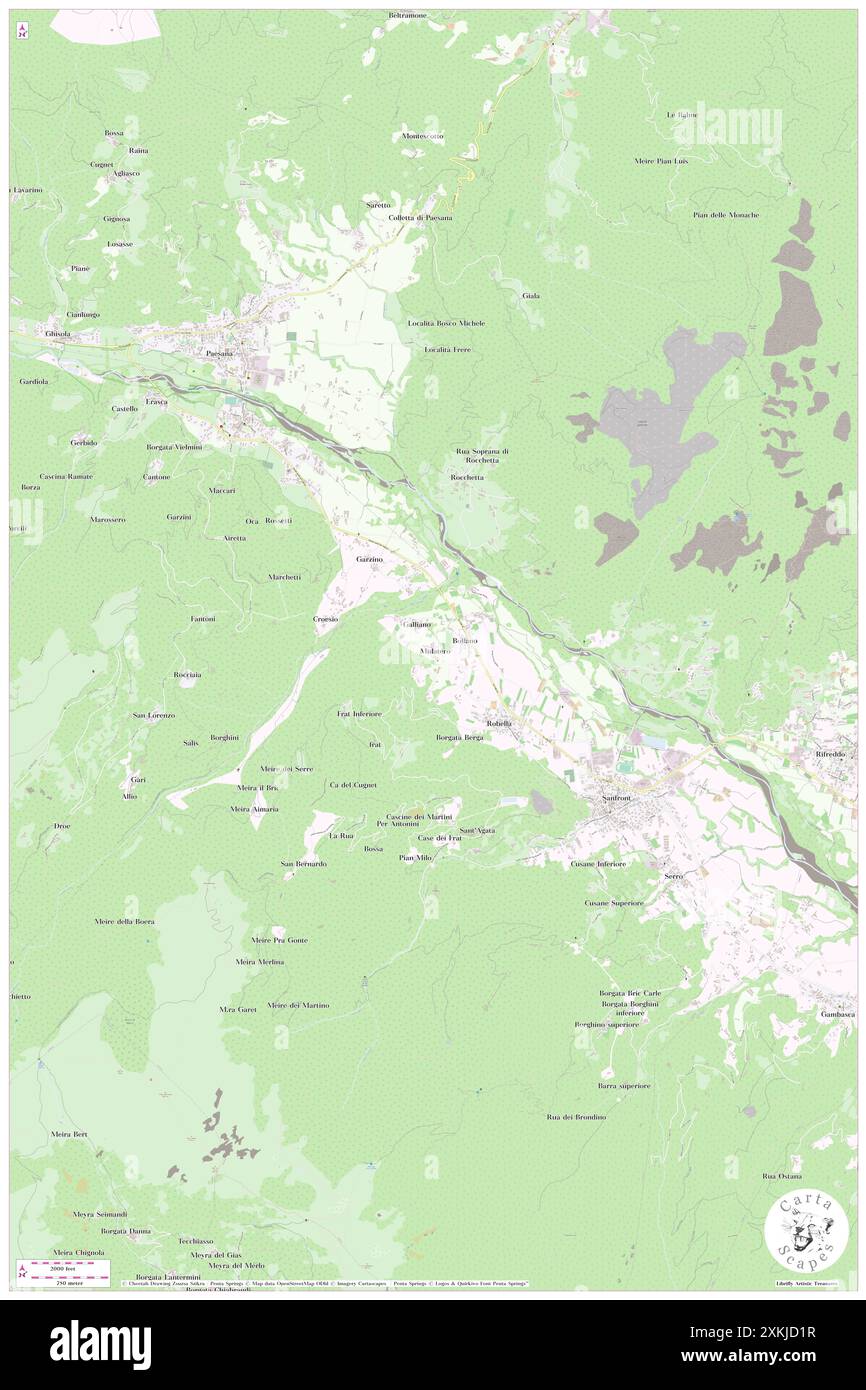 Mulatero, Provincia di Cuneo, IT, Italia, Piemonte, N 44 39' 34'', N 7 17' 57'', MAP, Cartascapes Map pubblicata nel 2024. Esplora Cartascapes, una mappa che rivela i diversi paesaggi, culture ed ecosistemi della Terra. Viaggia attraverso il tempo e lo spazio, scoprendo l'interconnessione del passato, del presente e del futuro del nostro pianeta. Foto Stock