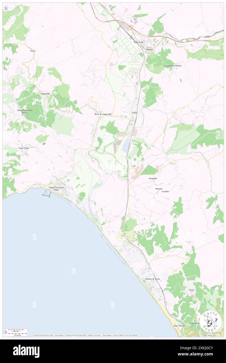 Fiume Palistro, IT, Italia, Campania, N 40 10' 59'', N 15 9' 0'', mappa, Cartascapes Mappa pubblicata nel 2024. Esplora Cartascapes, una mappa che rivela i diversi paesaggi, culture ed ecosistemi della Terra. Viaggia attraverso il tempo e lo spazio, scoprendo l'interconnessione del passato, del presente e del futuro del nostro pianeta. Foto Stock