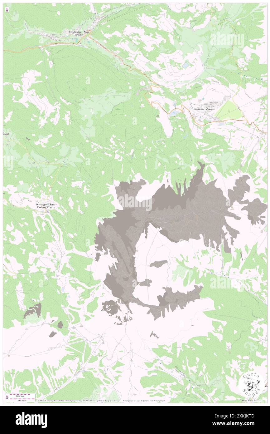 Punta Chiesa, Bolzano, IT, Italia, Trentino-alto Adige, N 46 23' 8'', N 11 33' 37'', MAP, Cartascapes Map pubblicata nel 2024. Esplora Cartascapes, una mappa che rivela i diversi paesaggi, culture ed ecosistemi della Terra. Viaggia attraverso il tempo e lo spazio, scoprendo l'interconnessione del passato, del presente e del futuro del nostro pianeta. Foto Stock