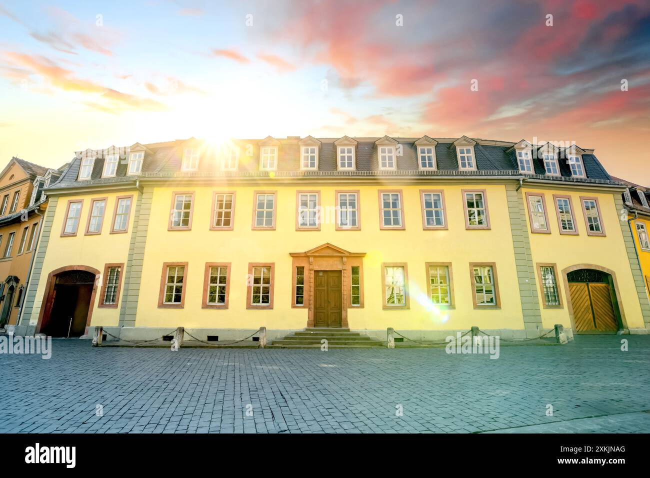 Città vecchia di Weimar, Germania Foto Stock