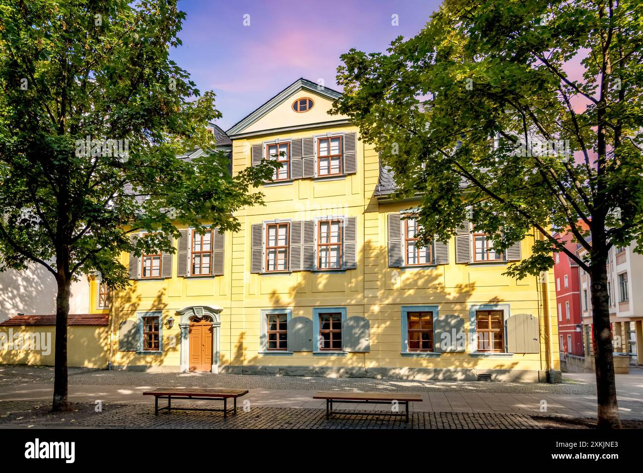 Città vecchia di Weimar, Germania Foto Stock