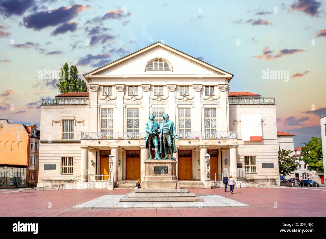 Città vecchia di Weimar, Germania Foto Stock