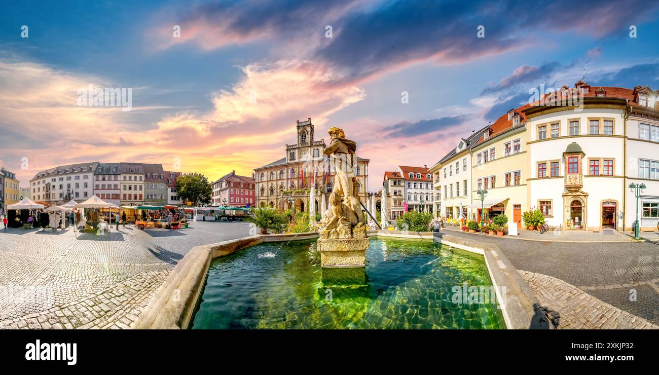 Città vecchia di Weimar, Germania Foto Stock