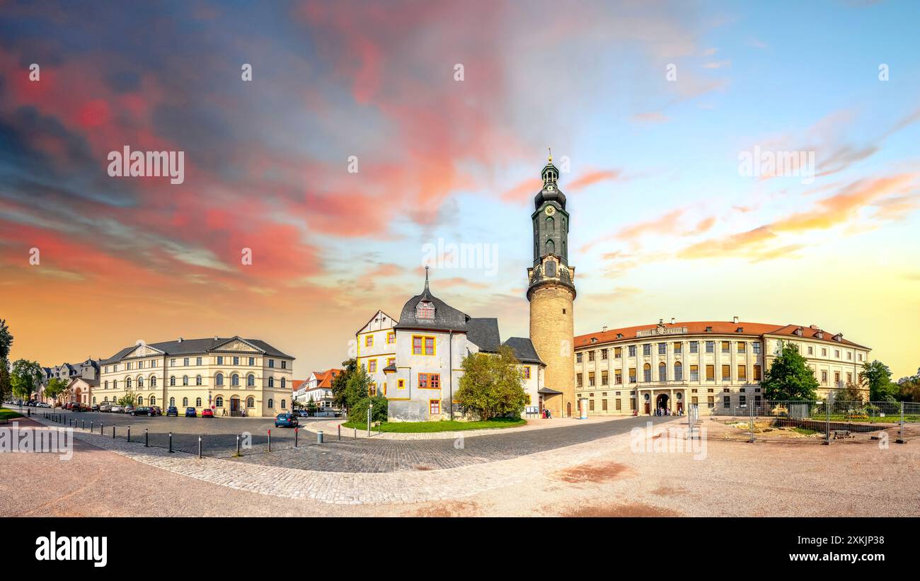 Città vecchia di Weimar, Germania Foto Stock