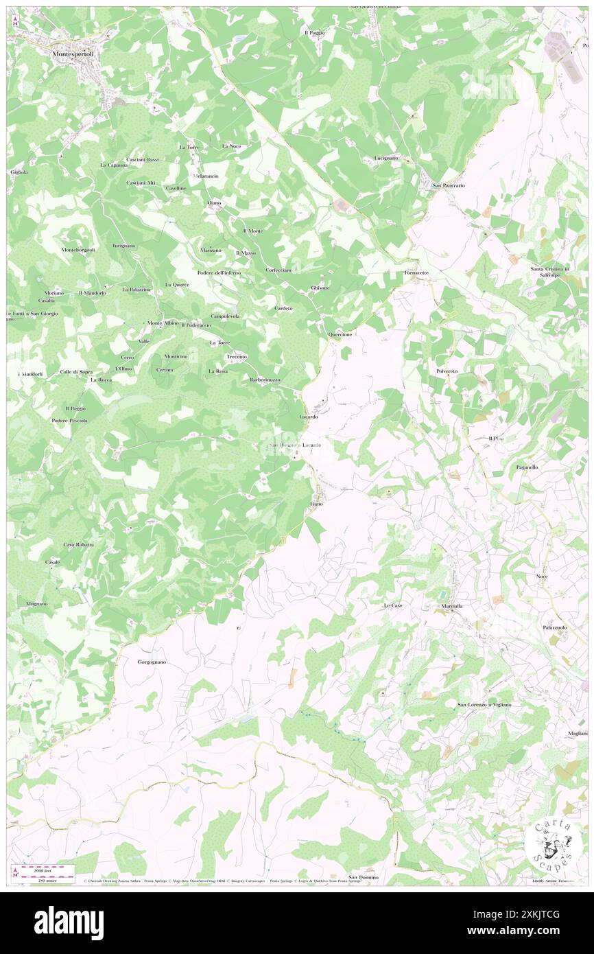 San Donato, Provincia di Firenze, IT, Italia, Toscana, N 43 35' 40'', N 11 6' 50'', MAP, Cartascapes Map pubblicata nel 2024. Esplora Cartascapes, una mappa che rivela i diversi paesaggi, culture ed ecosistemi della Terra. Viaggia attraverso il tempo e lo spazio, scoprendo l'interconnessione del passato, del presente e del futuro del nostro pianeta. Foto Stock