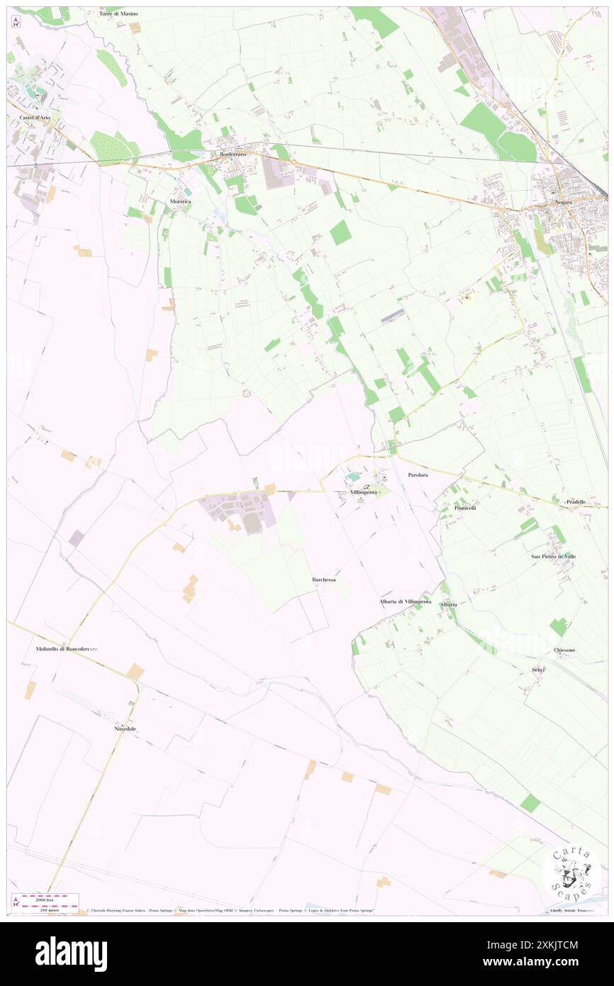 Finiletto, Provincia di Mantova, IT, Italia, Lombardia, N 45 8' 54'', N 11 1' 14'', MAP, Cartascapes Map pubblicata nel 2024. Esplora Cartascapes, una mappa che rivela i diversi paesaggi, culture ed ecosistemi della Terra. Viaggia attraverso il tempo e lo spazio, scoprendo l'interconnessione del passato, del presente e del futuro del nostro pianeta. Foto Stock