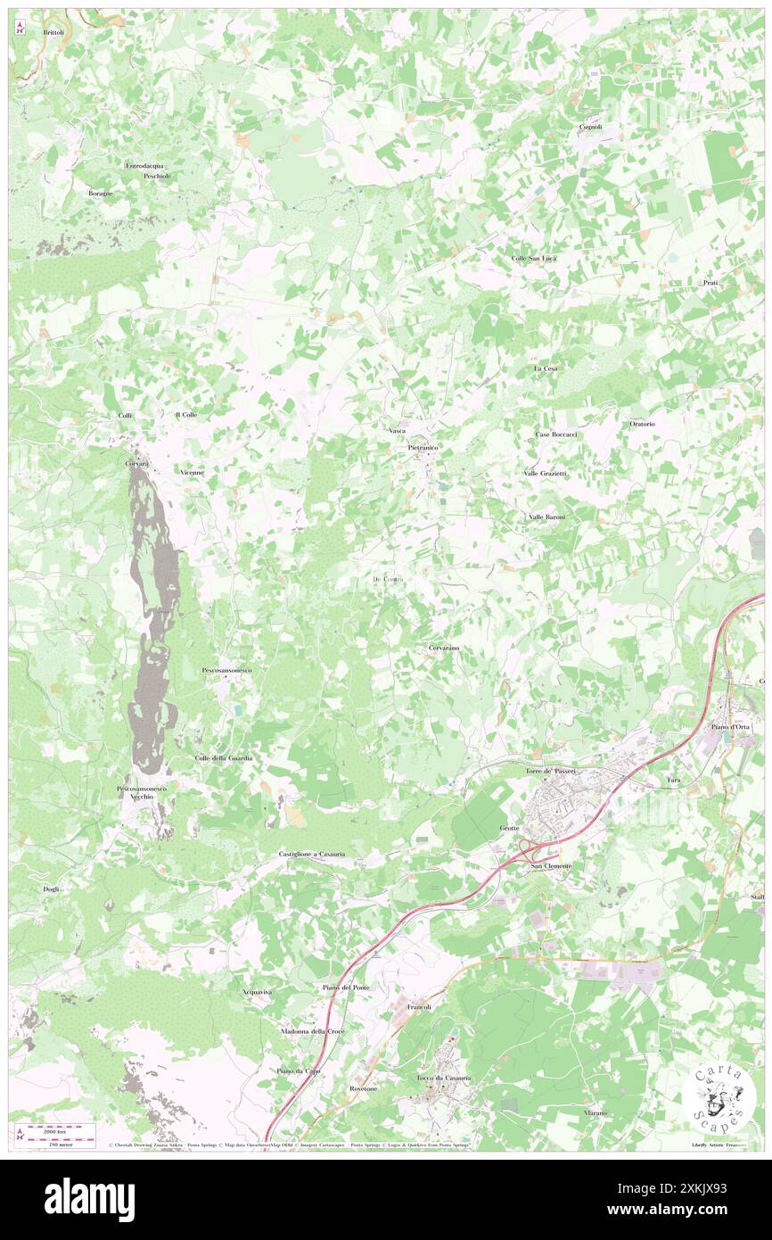 De Contra, Provincia di Pescara, IT, Italia, Abruzzo, N 42 15' 48'', N 13 54' 21'', MAP, Cartascapes Map pubblicata nel 2024. Esplora Cartascapes, una mappa che rivela i diversi paesaggi, culture ed ecosistemi della Terra. Viaggia attraverso il tempo e lo spazio, scoprendo l'interconnessione del passato, del presente e del futuro del nostro pianeta. Foto Stock