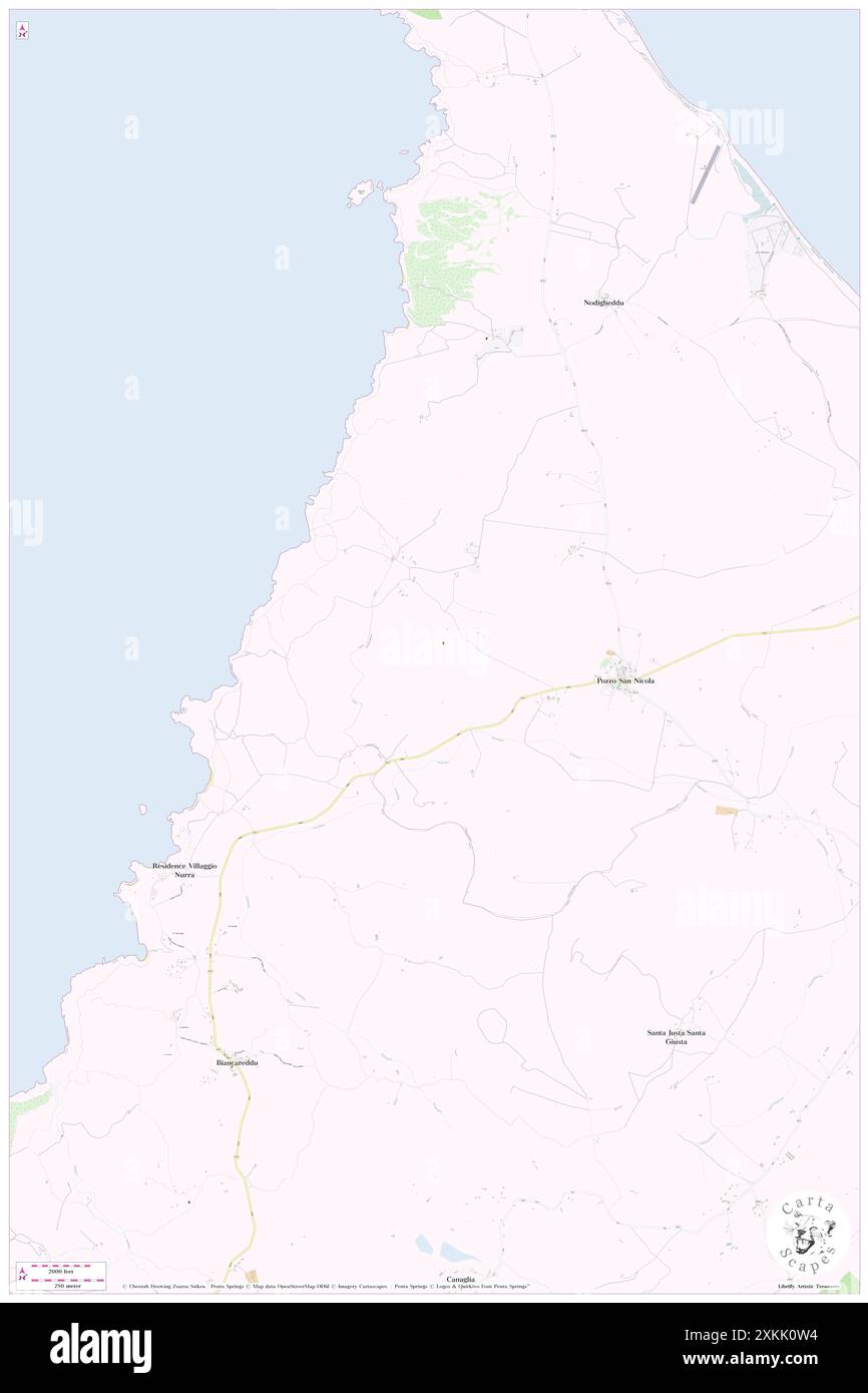 Badde lunga, IT, Italia, Sardegna, N 40 50' 21'', N 8 13' 19'', mappa, Cartascapes Mappa pubblicata nel 2024. Esplora Cartascapes, una mappa che rivela i diversi paesaggi, culture ed ecosistemi della Terra. Viaggia attraverso il tempo e lo spazio, scoprendo l'interconnessione del passato, del presente e del futuro del nostro pianeta. Foto Stock