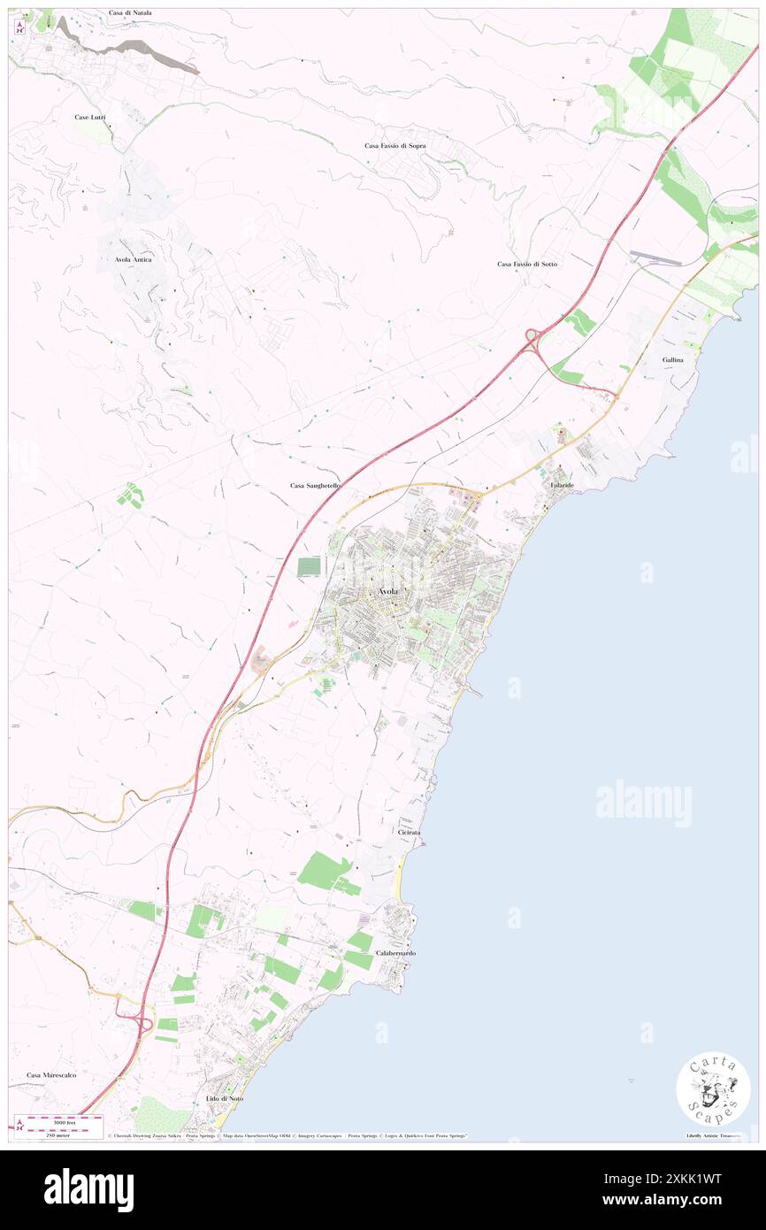 Piazza Regina Elena, Provincia di Siracusa, IT, Italia, Sicilia, N 36 54' 40'', N 15 8' 3'', MAP, Cartascapes Map pubblicata nel 2024. Esplora Cartascapes, una mappa che rivela i diversi paesaggi, culture ed ecosistemi della Terra. Viaggia attraverso il tempo e lo spazio, scoprendo l'interconnessione del passato, del presente e del futuro del nostro pianeta. Foto Stock