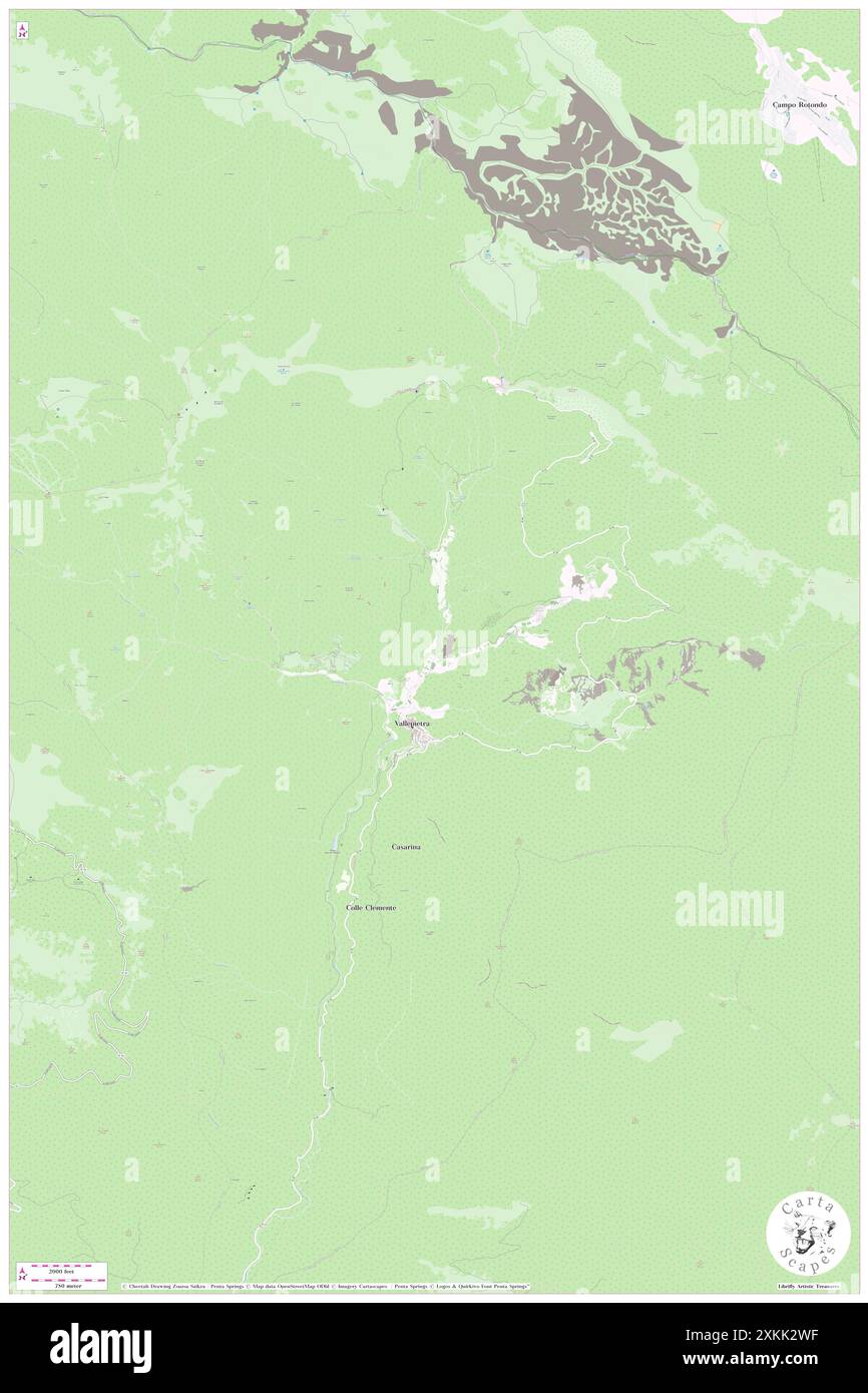 Fosso dei Casali, IT, Italia, Lazio, N 41 55' 59'', N 13' 59'', mappa, Cartascapes Mappa pubblicata nel 2024. Esplora Cartascapes, una mappa che rivela i diversi paesaggi, culture ed ecosistemi della Terra. Viaggia attraverso il tempo e lo spazio, scoprendo l'interconnessione del passato, del presente e del futuro del nostro pianeta. Foto Stock