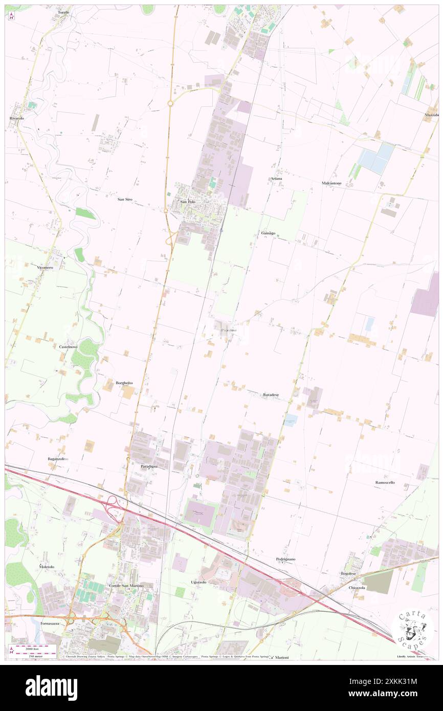 Pizzolese, Provincia di Parma, IT, Italia, Emilia-Romagna, N 44 52' 7'', N 10 21' 46'', MAP, Cartascapes Map pubblicata nel 2024. Esplora Cartascapes, una mappa che rivela i diversi paesaggi, culture ed ecosistemi della Terra. Viaggia attraverso il tempo e lo spazio, scoprendo l'interconnessione del passato, del presente e del futuro del nostro pianeta. Foto Stock