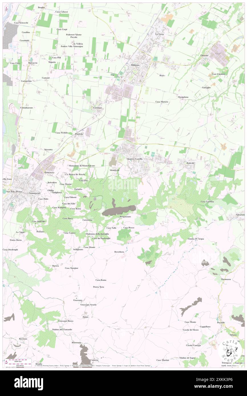 Castello di Bianello, Provincia di Reggio Emilia, IT, Italia, Emilia-Romagna, N 44 37' 39'', N 10 28' 4'', mappa, Cartascapes Mappa pubblicata nel 2024. Esplora Cartascapes, una mappa che rivela i diversi paesaggi, culture ed ecosistemi della Terra. Viaggia attraverso il tempo e lo spazio, scoprendo l'interconnessione del passato, del presente e del futuro del nostro pianeta. Foto Stock