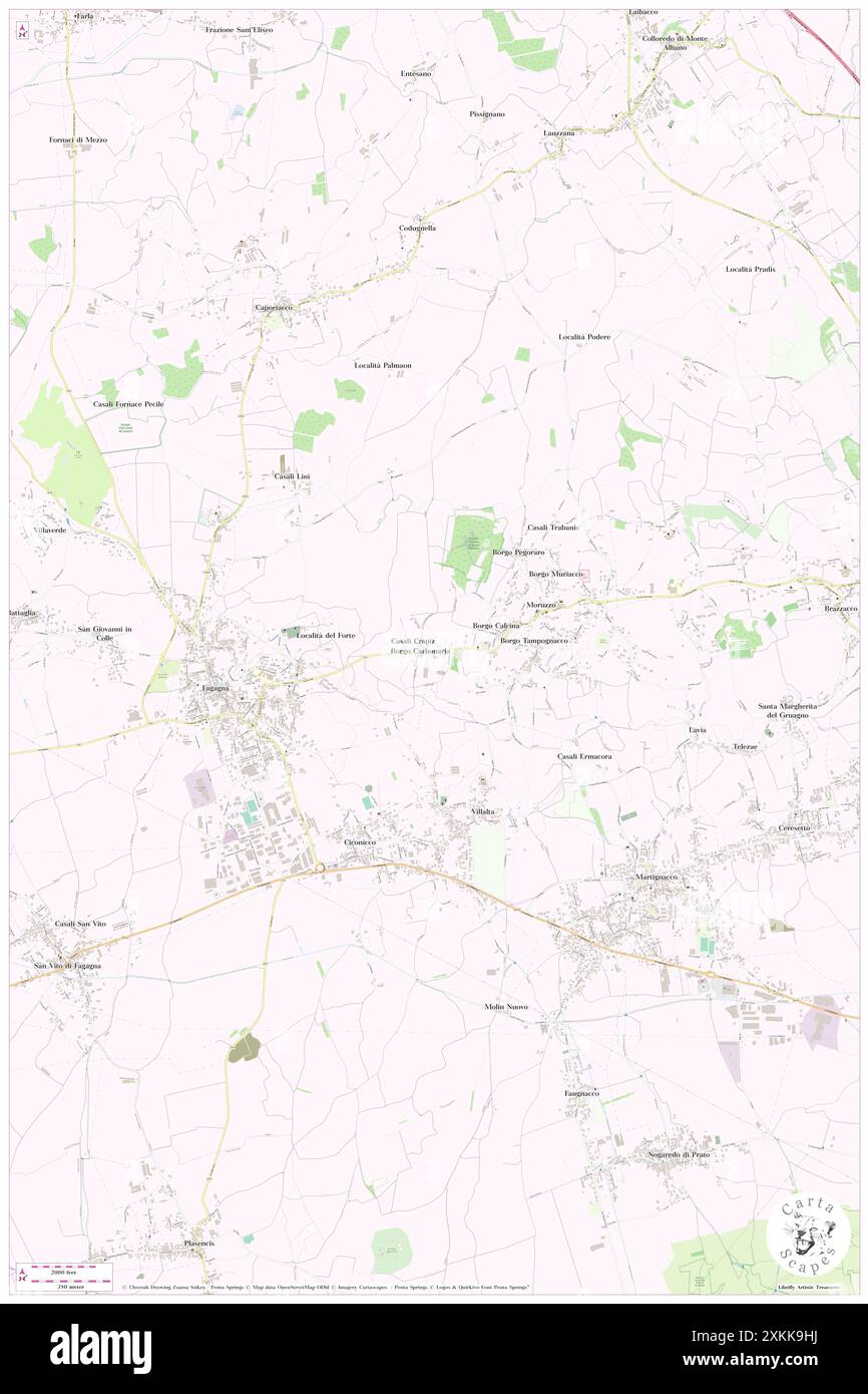 Borgo Carbonaria, Udine, IT, Italia, Friuli Venezia Giulia, N 46 6' 58'', N 13 6' 37'', MAP, Cartascapes Map pubblicata nel 2024. Esplora Cartascapes, una mappa che rivela i diversi paesaggi, culture ed ecosistemi della Terra. Viaggia attraverso il tempo e lo spazio, scoprendo l'interconnessione del passato, del presente e del futuro del nostro pianeta. Foto Stock