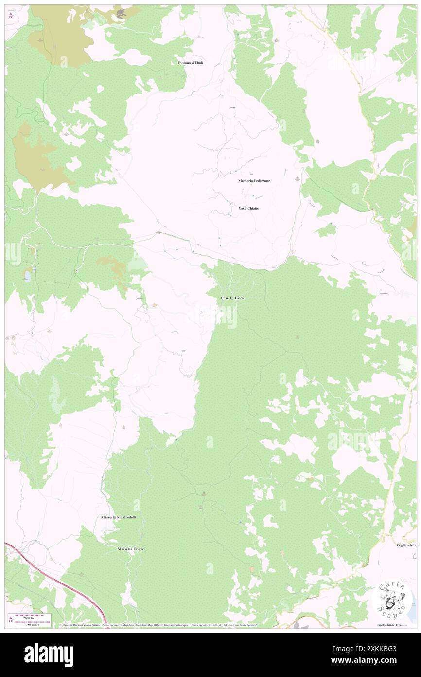 Cappella Sirino, Provincia di potenza, IT, Italia, Basilicate, N 40 8' 9'', N 15 52' 53'', MAP, Cartascapes Map pubblicata nel 2024. Esplora Cartascapes, una mappa che rivela i diversi paesaggi, culture ed ecosistemi della Terra. Viaggia attraverso il tempo e lo spazio, scoprendo l'interconnessione del passato, del presente e del futuro del nostro pianeta. Foto Stock