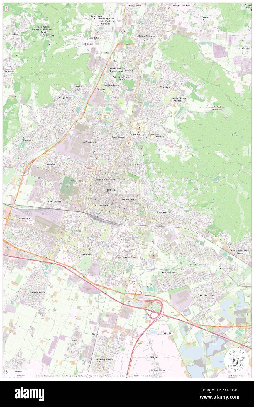 Fondazione Brescia Musei, Provincia di Brescia, IT, Italia, Lombardia, N 45 32' 22'', N 10 13' 34'', MAP, Cartascapes Map pubblicata nel 2024. Esplora Cartascapes, una mappa che rivela i diversi paesaggi, culture ed ecosistemi della Terra. Viaggia attraverso il tempo e lo spazio, scoprendo l'interconnessione del passato, del presente e del futuro del nostro pianeta. Foto Stock