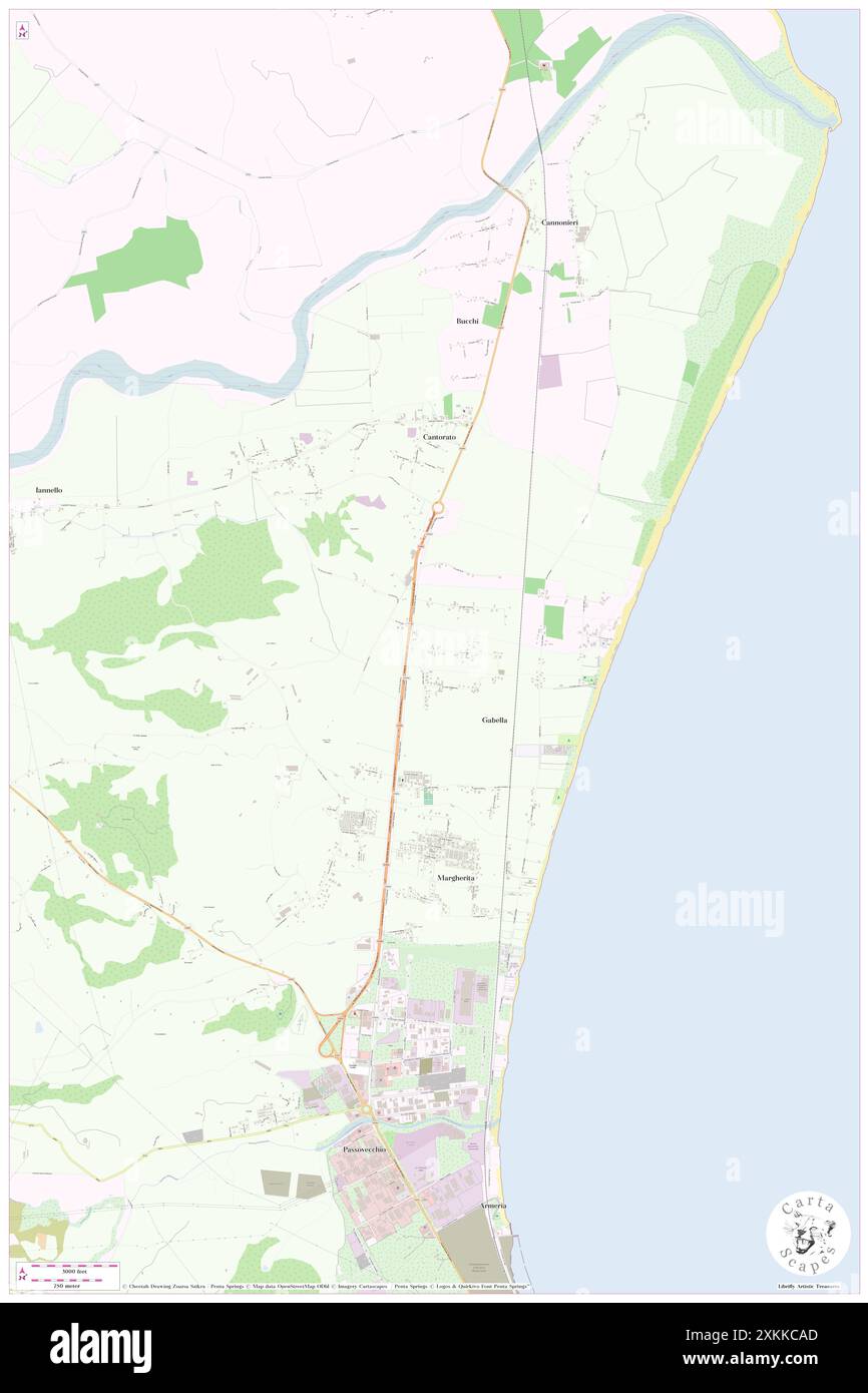 Gabella IV, Provincia di Crotone, IT, Italia, Calabria, N 39 9' 19'', N 17 6' 2'', MAP, Cartascapes Map pubblicata nel 2024. Esplora Cartascapes, una mappa che rivela i diversi paesaggi, culture ed ecosistemi della Terra. Viaggia attraverso il tempo e lo spazio, scoprendo l'interconnessione del passato, del presente e del futuro del nostro pianeta. Foto Stock