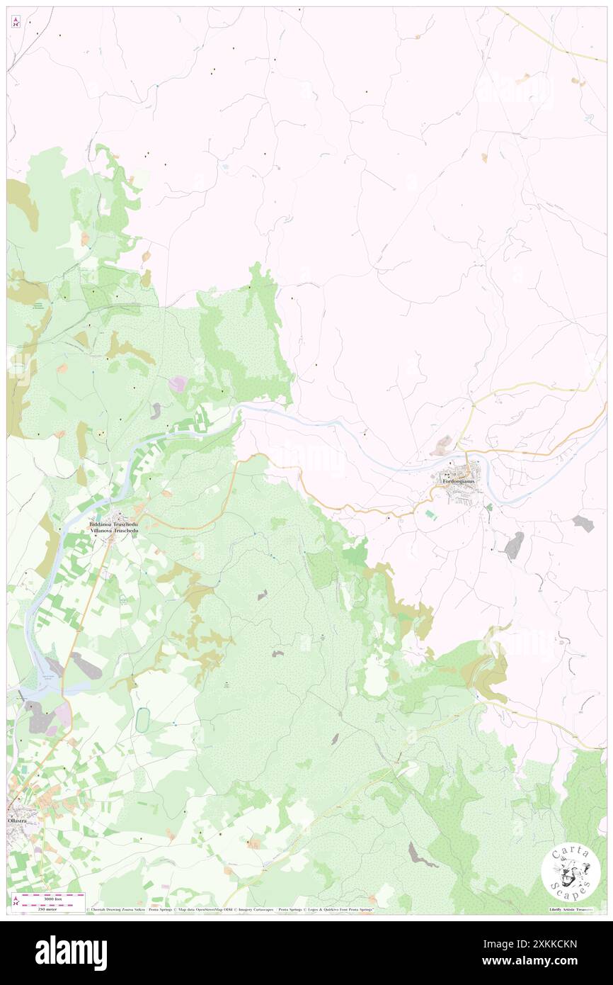 Cungiadeddus, IT, Italia, Sardegna, N 39 59' 49'', N 8 47' 3'', mappa, Cartascapes Mappa pubblicata nel 2024. Esplora Cartascapes, una mappa che rivela i diversi paesaggi, culture ed ecosistemi della Terra. Viaggia attraverso il tempo e lo spazio, scoprendo l'interconnessione del passato, del presente e del futuro del nostro pianeta. Foto Stock