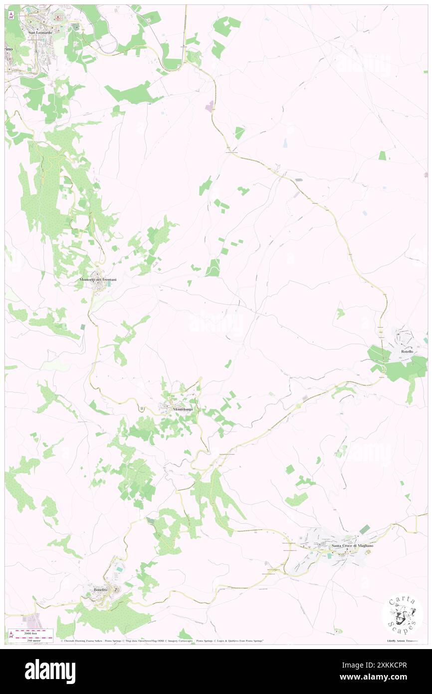 Montelongo, Provincia di Campobasso, IT, Italia, Molise, N 41 44' 11'', N 14 57' 9'', MAP, Cartascapes Map pubblicata nel 2024. Esplora Cartascapes, una mappa che rivela i diversi paesaggi, culture ed ecosistemi della Terra. Viaggia attraverso il tempo e lo spazio, scoprendo l'interconnessione del passato, del presente e del futuro del nostro pianeta. Foto Stock