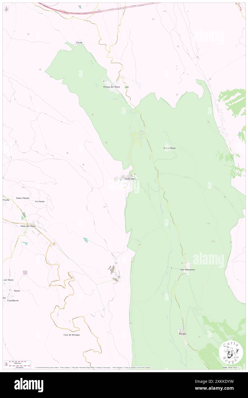 Aschi alto, Provincia dell'Aquila, IT, Italia, Abruzzo, N 41 58' 0'', N 13 43' 59'', MAP, Cartascapes Map pubblicata nel 2024. Esplora Cartascapes, una mappa che rivela i diversi paesaggi, culture ed ecosistemi della Terra. Viaggia attraverso il tempo e lo spazio, scoprendo l'interconnessione del passato, del presente e del futuro del nostro pianeta. Foto Stock