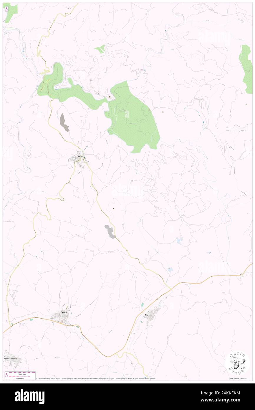 Funtana Ingia, IT, Italia, Sardegna, N 39 51' 41'', N 8 57' 55'', mappa, Cartascapes Mappa pubblicata nel 2024. Esplora Cartascapes, una mappa che rivela i diversi paesaggi, culture ed ecosistemi della Terra. Viaggia attraverso il tempo e lo spazio, scoprendo l'interconnessione del passato, del presente e del futuro del nostro pianeta. Foto Stock