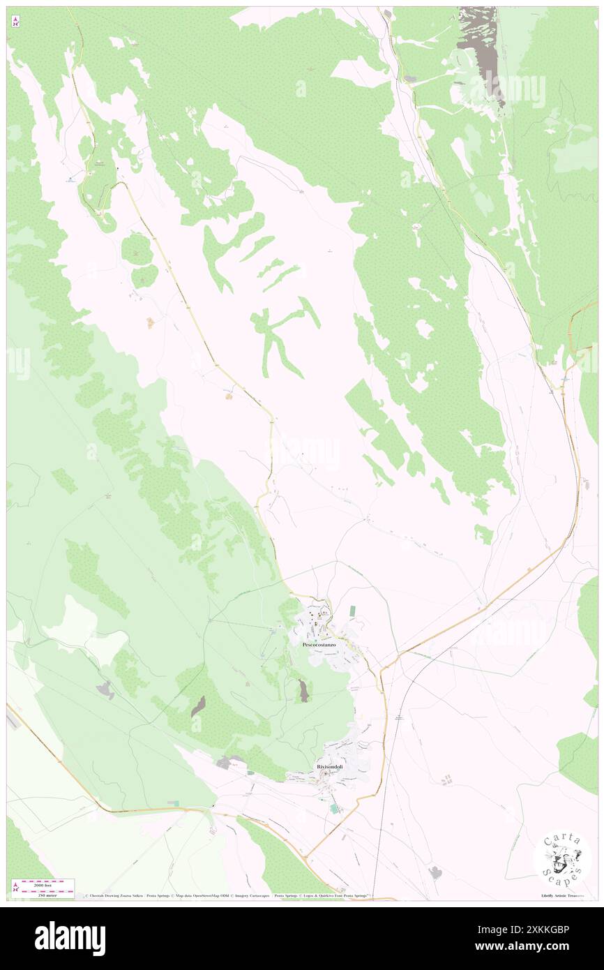 Eremo di San Michele Arcangelo, Provincia dell'Aquila, IT, Italia, Abruzzo, N 41 54' 37'', N 14 3' 45'', MAP, Cartascapes Map pubblicata nel 2024. Esplora Cartascapes, una mappa che rivela i diversi paesaggi, culture ed ecosistemi della Terra. Viaggia attraverso il tempo e lo spazio, scoprendo l'interconnessione del passato, del presente e del futuro del nostro pianeta. Foto Stock