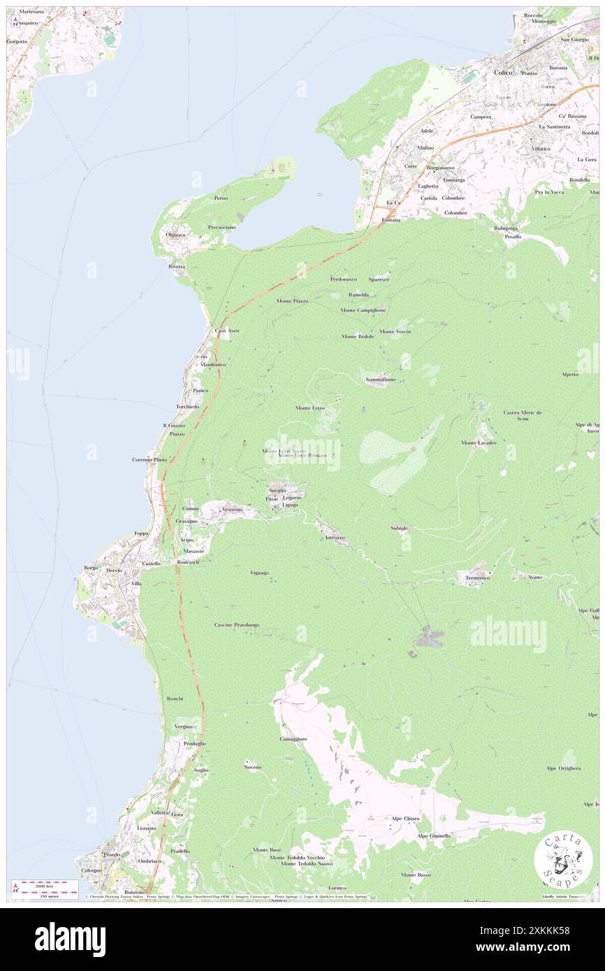 Loco Peinano, Provincia di Lecco, IT, Italia, Lombardia, N 46 5' 25'', N 9 20' 11'', MAP, Cartascapes Map pubblicata nel 2024. Esplora Cartascapes, una mappa che rivela i diversi paesaggi, culture ed ecosistemi della Terra. Viaggia attraverso il tempo e lo spazio, scoprendo l'interconnessione del passato, del presente e del futuro del nostro pianeta. Foto Stock