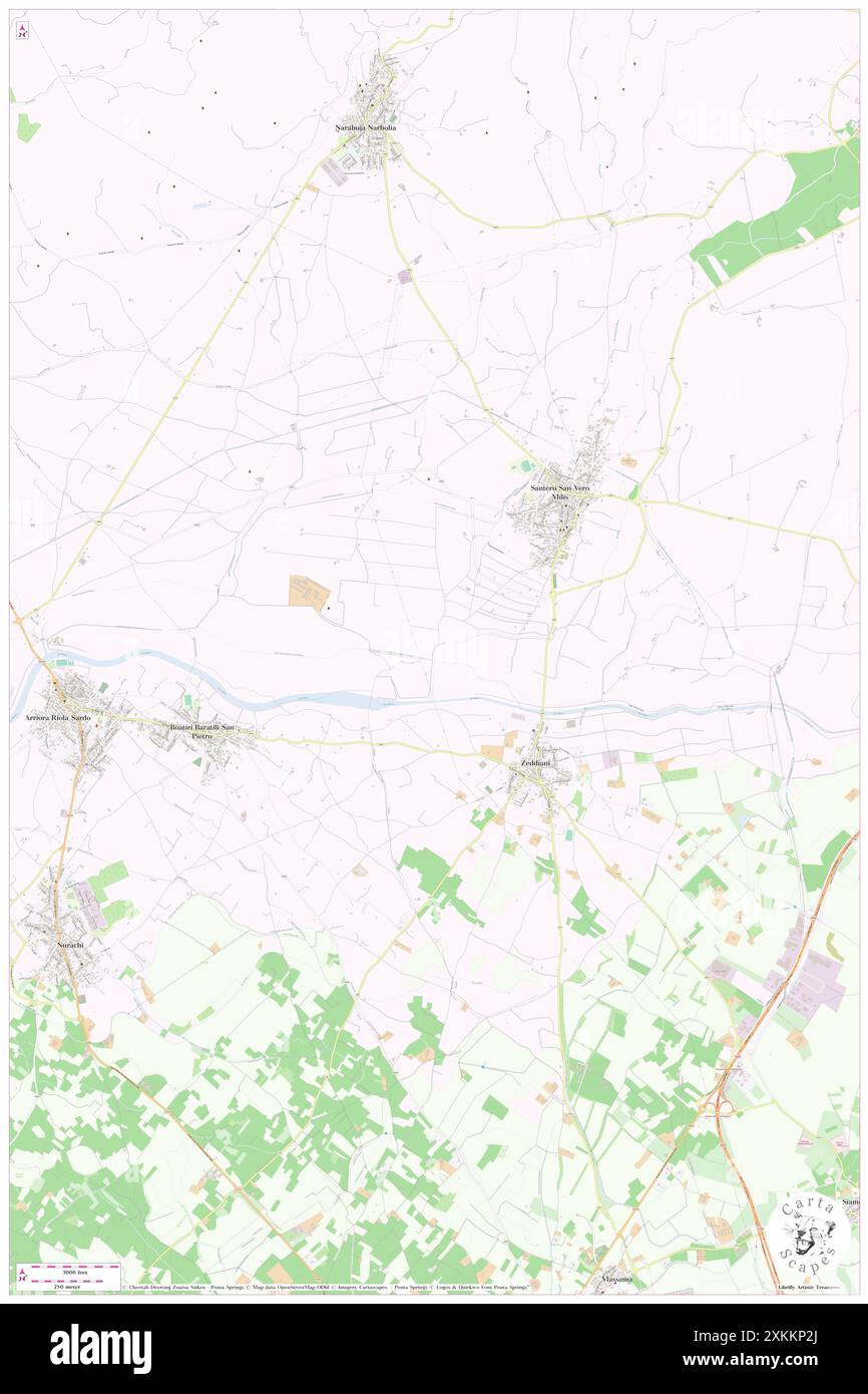 Riu Mannu, IT, Italia, Sardegna, N 40 0' 0'', N 8 34' 59'', mappa, Cartascapes Mappa pubblicata nel 2024. Esplora Cartascapes, una mappa che rivela i diversi paesaggi, culture ed ecosistemi della Terra. Viaggia attraverso il tempo e lo spazio, scoprendo l'interconnessione del passato, del presente e del futuro del nostro pianeta. Foto Stock