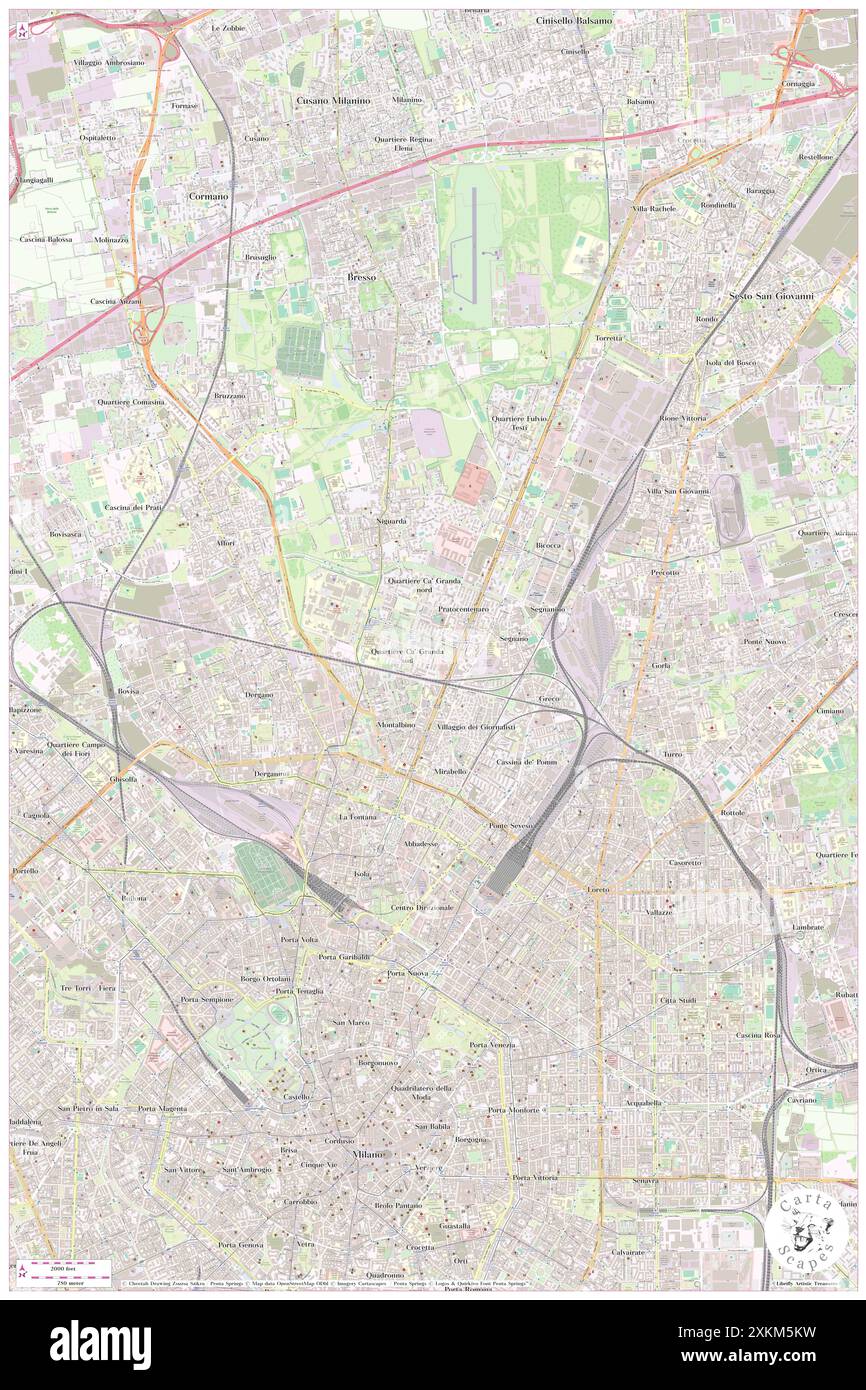 Novotel Milano Nord CA Granda, Città metropolitana di Milano, IT, Italia, Lombardia, N 45 30' 22'', N 9 11' 50'', mappa, Cartascapes Mappa pubblicata nel 2024. Esplora Cartascapes, una mappa che rivela i diversi paesaggi, culture ed ecosistemi della Terra. Viaggia attraverso il tempo e lo spazio, scoprendo l'interconnessione del passato, del presente e del futuro del nostro pianeta. Foto Stock