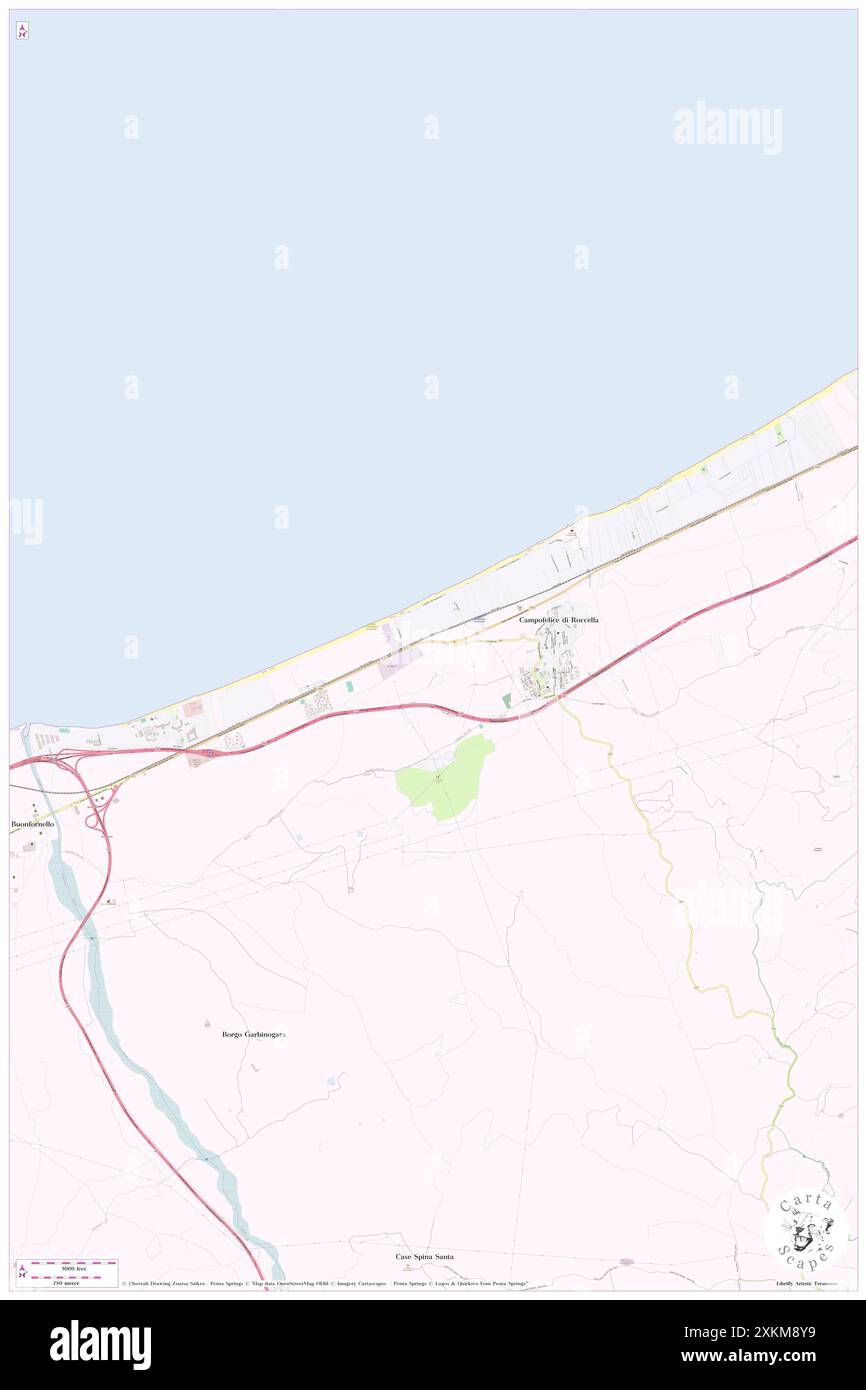 Campofelice di Roccella, Palermo, IT, Italia, Sicilia, N 37 59' 33'', N 13 52' 35'', MAP, Cartascapes Map pubblicata nel 2024. Esplora Cartascapes, una mappa che rivela i diversi paesaggi, culture ed ecosistemi della Terra. Viaggia attraverso il tempo e lo spazio, scoprendo l'interconnessione del passato, del presente e del futuro del nostro pianeta. Foto Stock