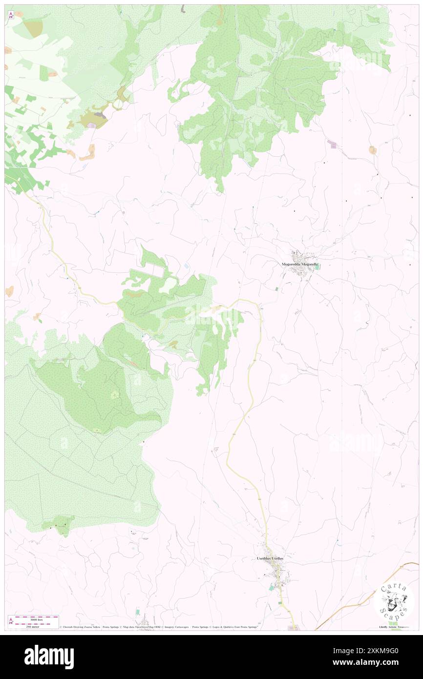 Riu Caredda, IT, Italia, Sardegna, N 39 51' 16'', N 8 50' 11'', mappa, Cartascapes Mappa pubblicata nel 2024. Esplora Cartascapes, una mappa che rivela i diversi paesaggi, culture ed ecosistemi della Terra. Viaggia attraverso il tempo e lo spazio, scoprendo l'interconnessione del passato, del presente e del futuro del nostro pianeta. Foto Stock