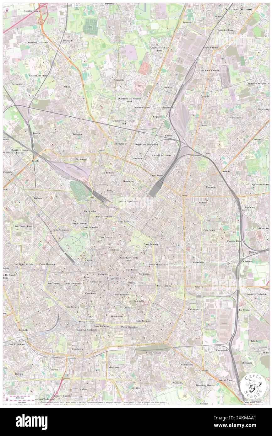 MGallery Lagare Milano Central, Città metropolitana di Milano, IT, Italia, Lombardia, N 45 29' 2'', N 9 11' 56'', mappa, Cartascapes Mappa pubblicata nel 2024. Esplora Cartascapes, una mappa che rivela i diversi paesaggi, culture ed ecosistemi della Terra. Viaggia attraverso il tempo e lo spazio, scoprendo l'interconnessione del passato, del presente e del futuro del nostro pianeta. Foto Stock