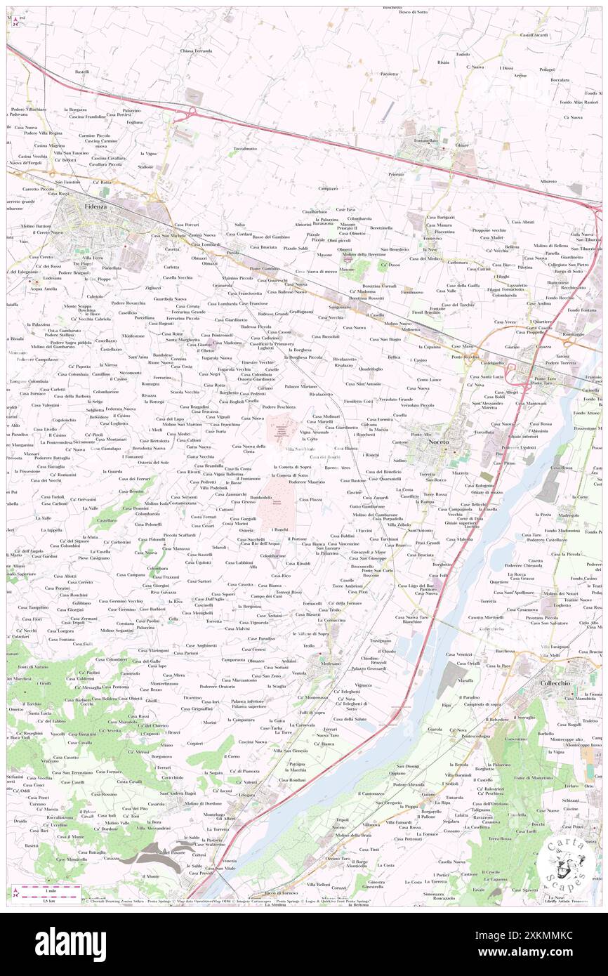 Noceto, Provincia di massa-Carrara, IT, Italia, Toscana, N 44 6' 16'', N 10 4' 37'', MAP, Cartascapes Map pubblicata nel 2024. Esplora Cartascapes, una mappa che rivela i diversi paesaggi, culture ed ecosistemi della Terra. Viaggia attraverso il tempo e lo spazio, scoprendo l'interconnessione del passato, del presente e del futuro del nostro pianeta. Foto Stock