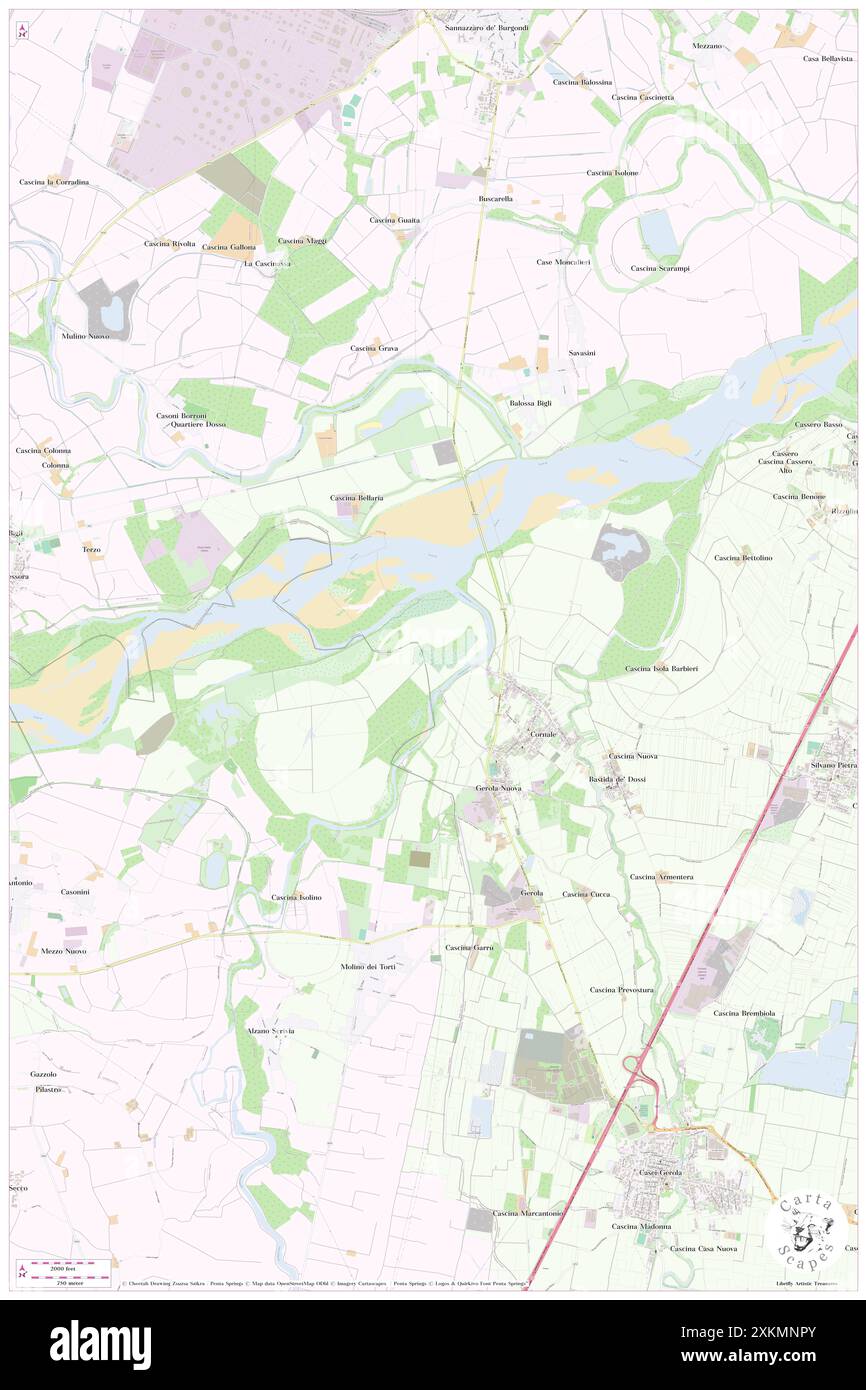 Torrente Scrivia, IT, Italia, Lombardia, N 45 2' 59'', N 8 54' 0'', mappa, Cartascapes Mappa pubblicata nel 2024. Esplora Cartascapes, una mappa che rivela i diversi paesaggi, culture ed ecosistemi della Terra. Viaggia attraverso il tempo e lo spazio, scoprendo l'interconnessione del passato, del presente e del futuro del nostro pianeta. Foto Stock