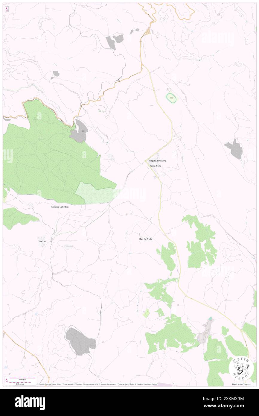 Teula, IT, Italia, Sardegna, N 39 51' 5'', N 9 6' 50'', mappa, Cartascapes Mappa pubblicata nel 2024. Esplora Cartascapes, una mappa che rivela i diversi paesaggi, culture ed ecosistemi della Terra. Viaggia attraverso il tempo e lo spazio, scoprendo l'interconnessione del passato, del presente e del futuro del nostro pianeta. Foto Stock