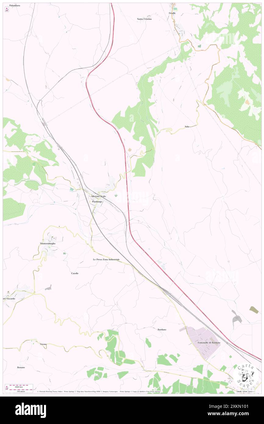 Torrente Ritorto, IT, Italia, Umbria, N 42 46' 59'', N 12 3' 0'', mappa, Cartascapes Mappa pubblicata nel 2024. Esplora Cartascapes, una mappa che rivela i diversi paesaggi, culture ed ecosistemi della Terra. Viaggia attraverso il tempo e lo spazio, scoprendo l'interconnessione del passato, del presente e del futuro del nostro pianeta. Foto Stock