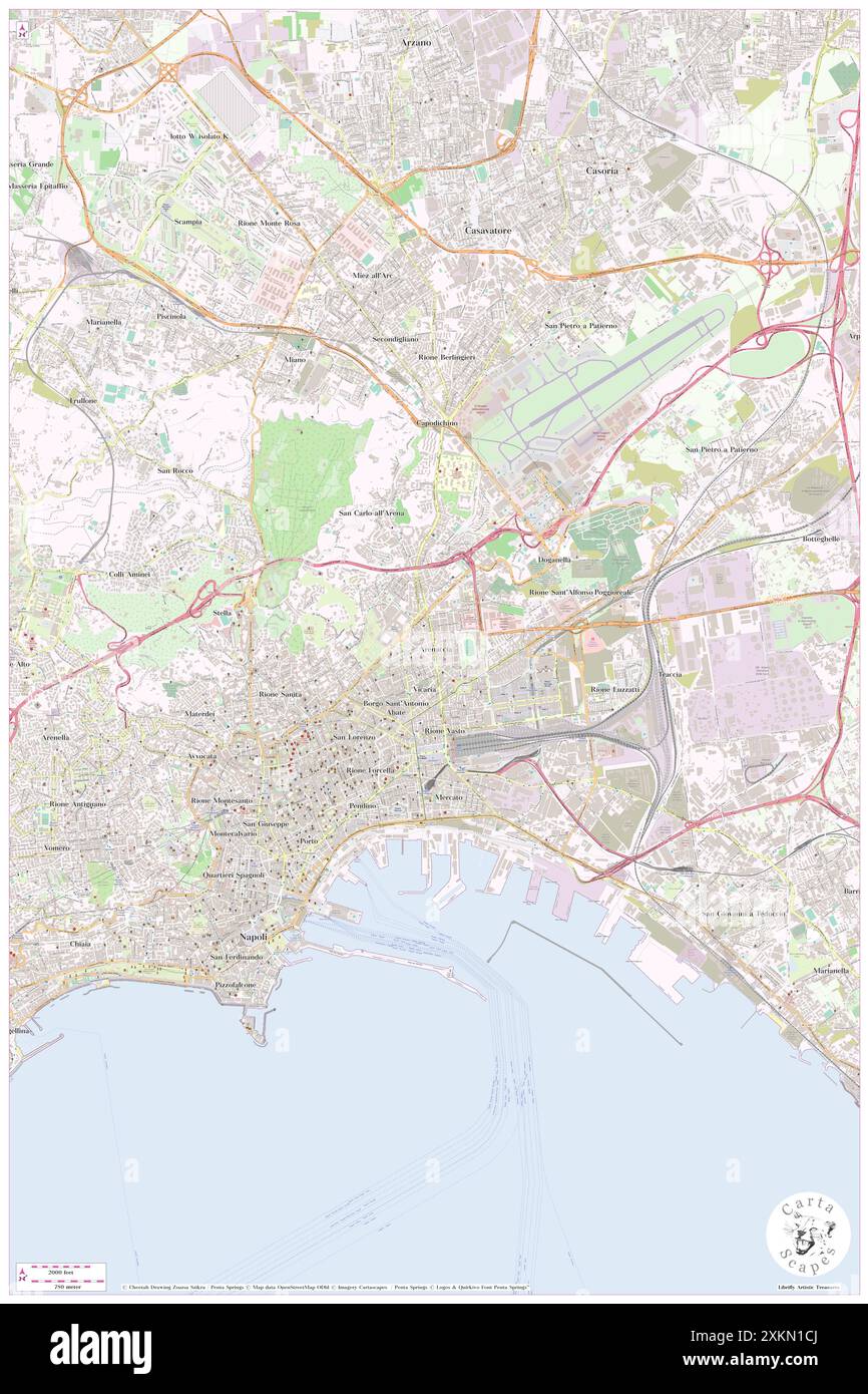 Arenaccia, Napoli, IT, Italia, Campania, N 40 51' 41'', N 14 16' 12'', MAP, Cartascapes Map pubblicata nel 2024. Esplora Cartascapes, una mappa che rivela i diversi paesaggi, culture ed ecosistemi della Terra. Viaggia attraverso il tempo e lo spazio, scoprendo l'interconnessione del passato, del presente e del futuro del nostro pianeta. Foto Stock