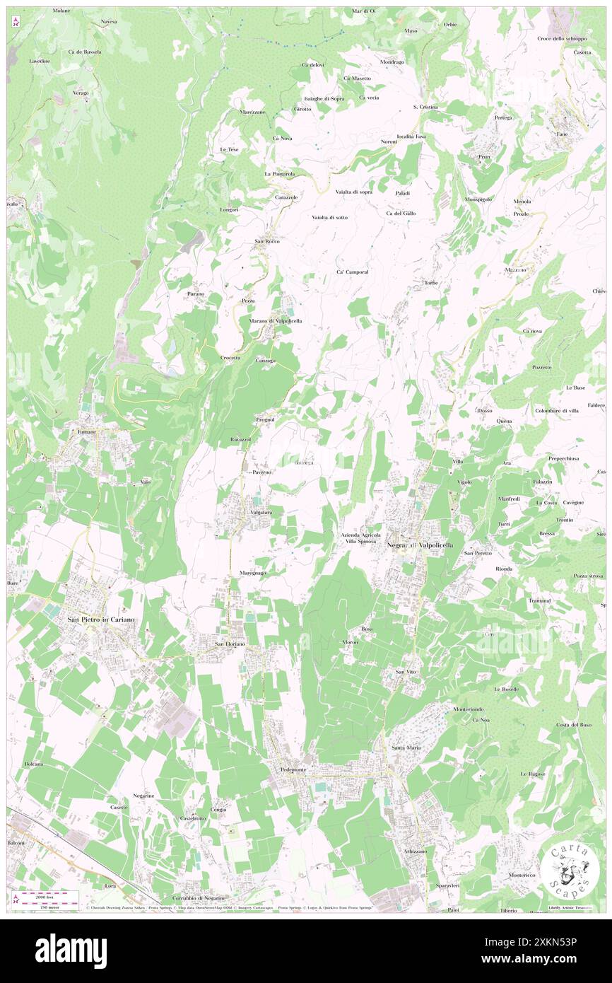 Gnirega, Provincia di Verona, IT, Italia, Veneto, N 45 32' 22'', N 10 55' 15'', MAP, Cartascapes Map pubblicata nel 2024. Esplora Cartascapes, una mappa che rivela i diversi paesaggi, culture ed ecosistemi della Terra. Viaggia attraverso il tempo e lo spazio, scoprendo l'interconnessione del passato, del presente e del futuro del nostro pianeta. Foto Stock