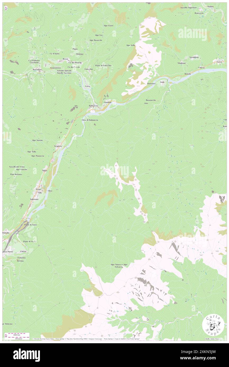 Denti di Gavala, Provincia di Vercelli, IT, Italia, Piemonte, N 45 47' 53'', N 8 8' 51'', MAP, Cartascapes Map pubblicata nel 2024. Esplora Cartascapes, una mappa che rivela i diversi paesaggi, culture ed ecosistemi della Terra. Viaggia attraverso il tempo e lo spazio, scoprendo l'interconnessione del passato, del presente e del futuro del nostro pianeta. Foto Stock