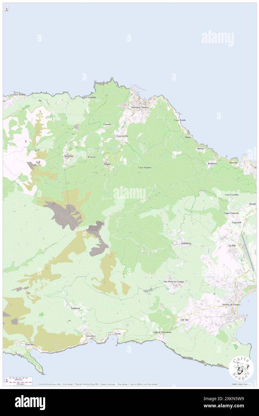 Il magnifico De Luxe Resort, Provincia di Livorno, IT, Italia, Toscana, N 42 46' 41'', N 10 11' 33'', MAP, Cartascapes Map pubblicata nel 2024. Esplora Cartascapes, una mappa che rivela i diversi paesaggi, culture ed ecosistemi della Terra. Viaggia attraverso il tempo e lo spazio, scoprendo l'interconnessione del passato, del presente e del futuro del nostro pianeta. Foto Stock