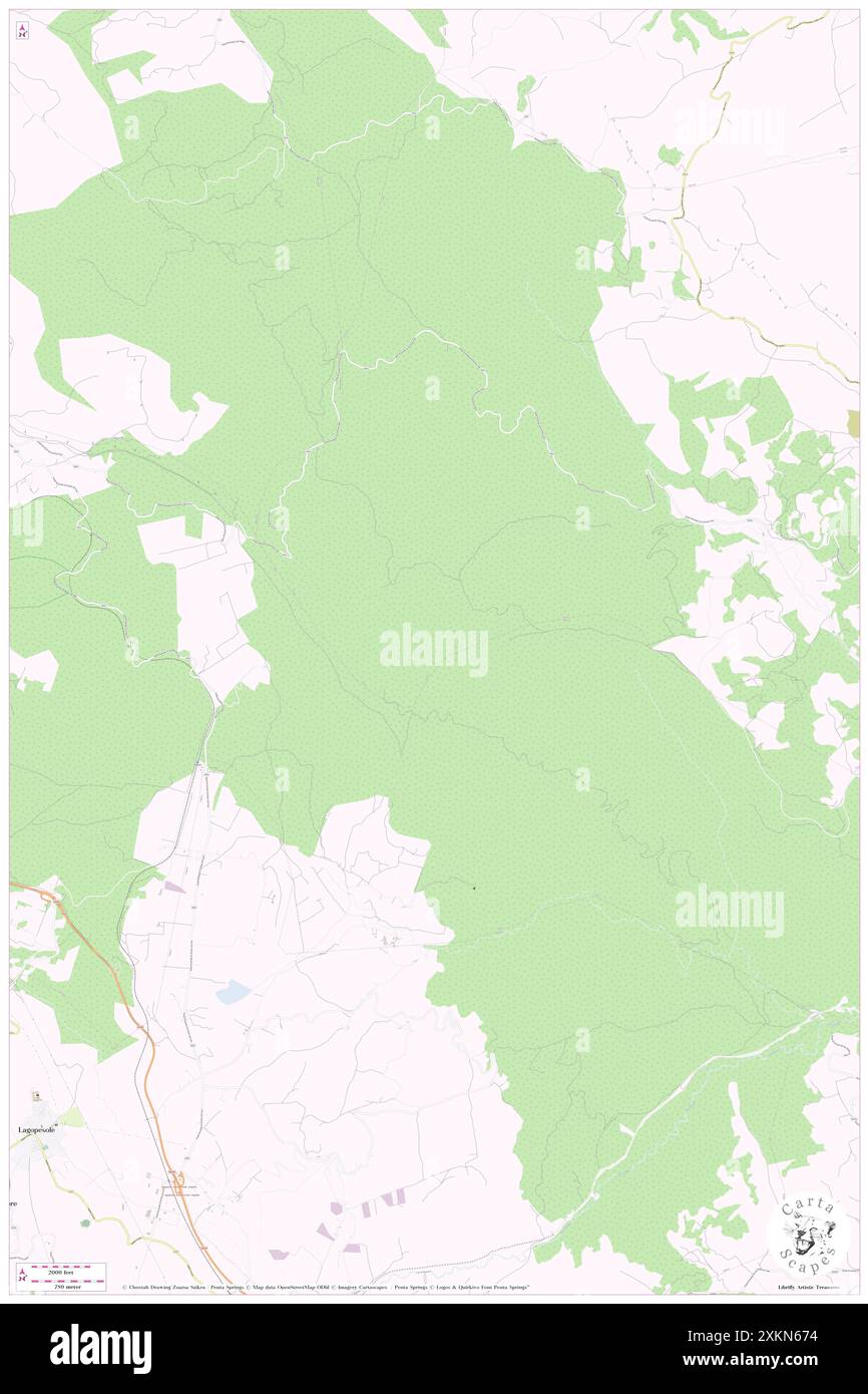 Serra dei Pastori, Provincia di potenza, IT, Italia, Basilicate, N 40 50' 49'', N 15 46' 49'', MAP, Cartascapes Map pubblicata nel 2024. Esplora Cartascapes, una mappa che rivela i diversi paesaggi, culture ed ecosistemi della Terra. Viaggia attraverso il tempo e lo spazio, scoprendo l'interconnessione del passato, del presente e del futuro del nostro pianeta. Foto Stock